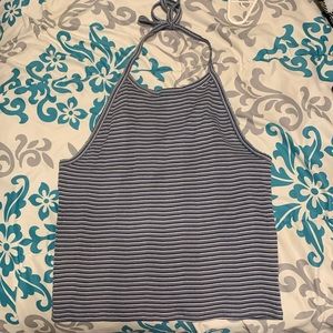 Striped halter top